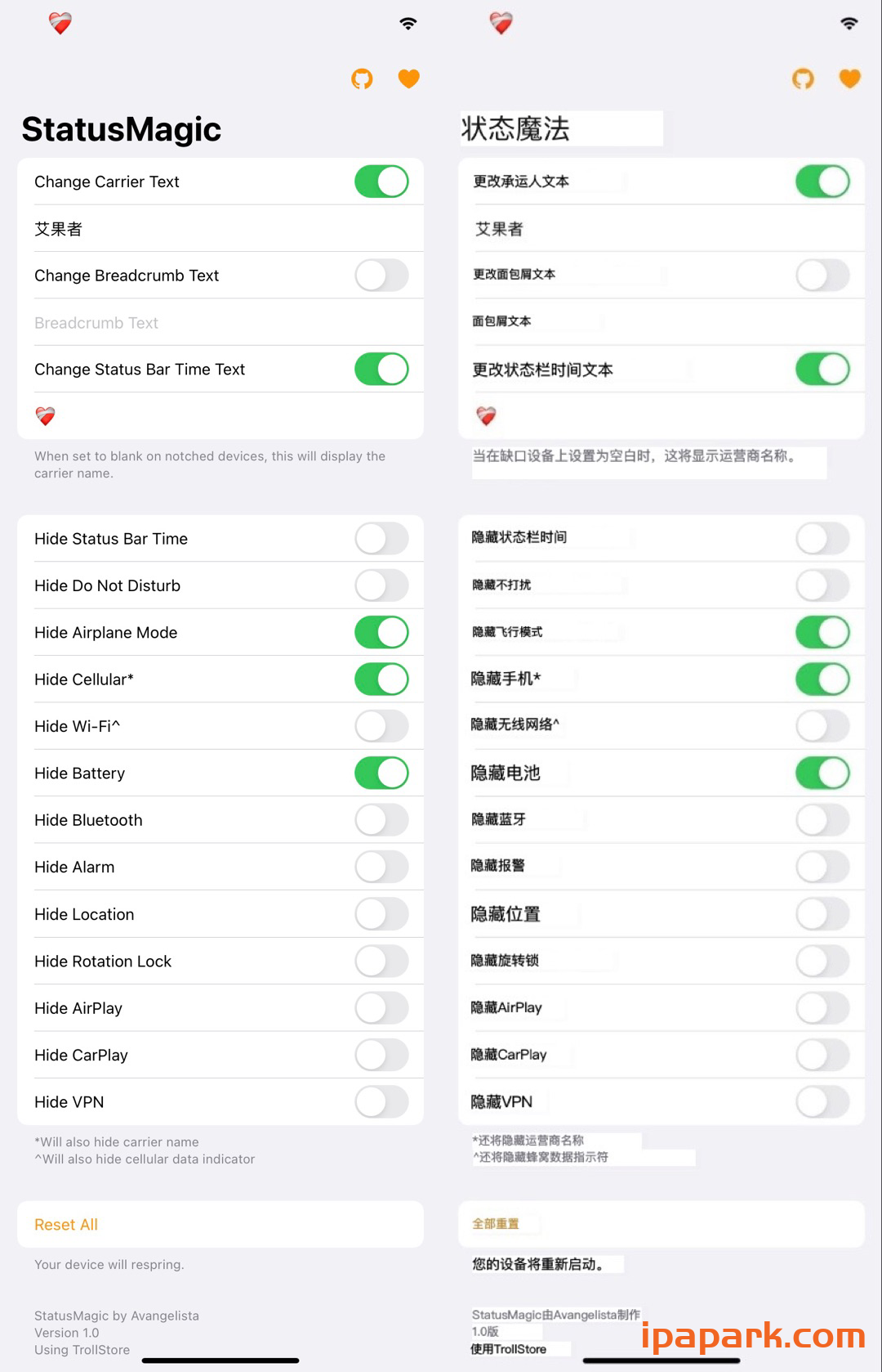 图片[3]-StatusMagic 状态栏美化工具 1.0.2-iPA资源站