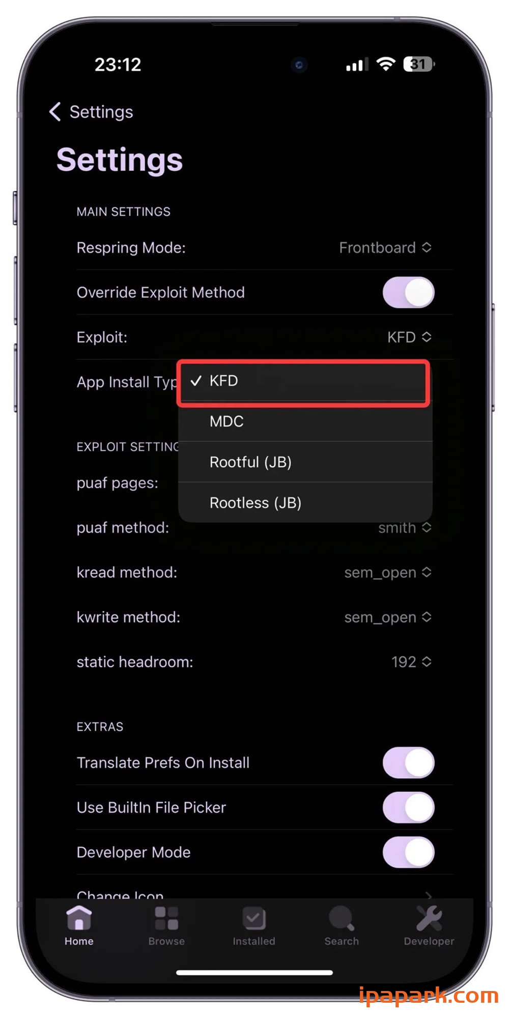 图片[6]-使用PureKFD工具安装巨魔商店2教程-iPA资源站
