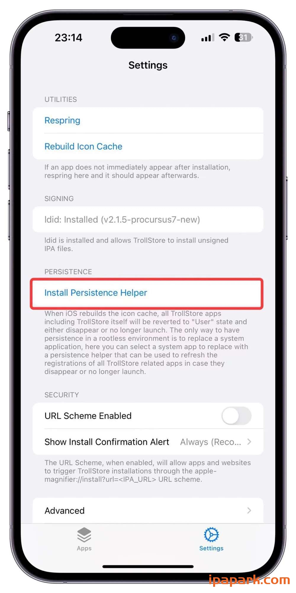 图片[17]-使用PureKFD工具安装巨魔商店2教程-iPA资源站