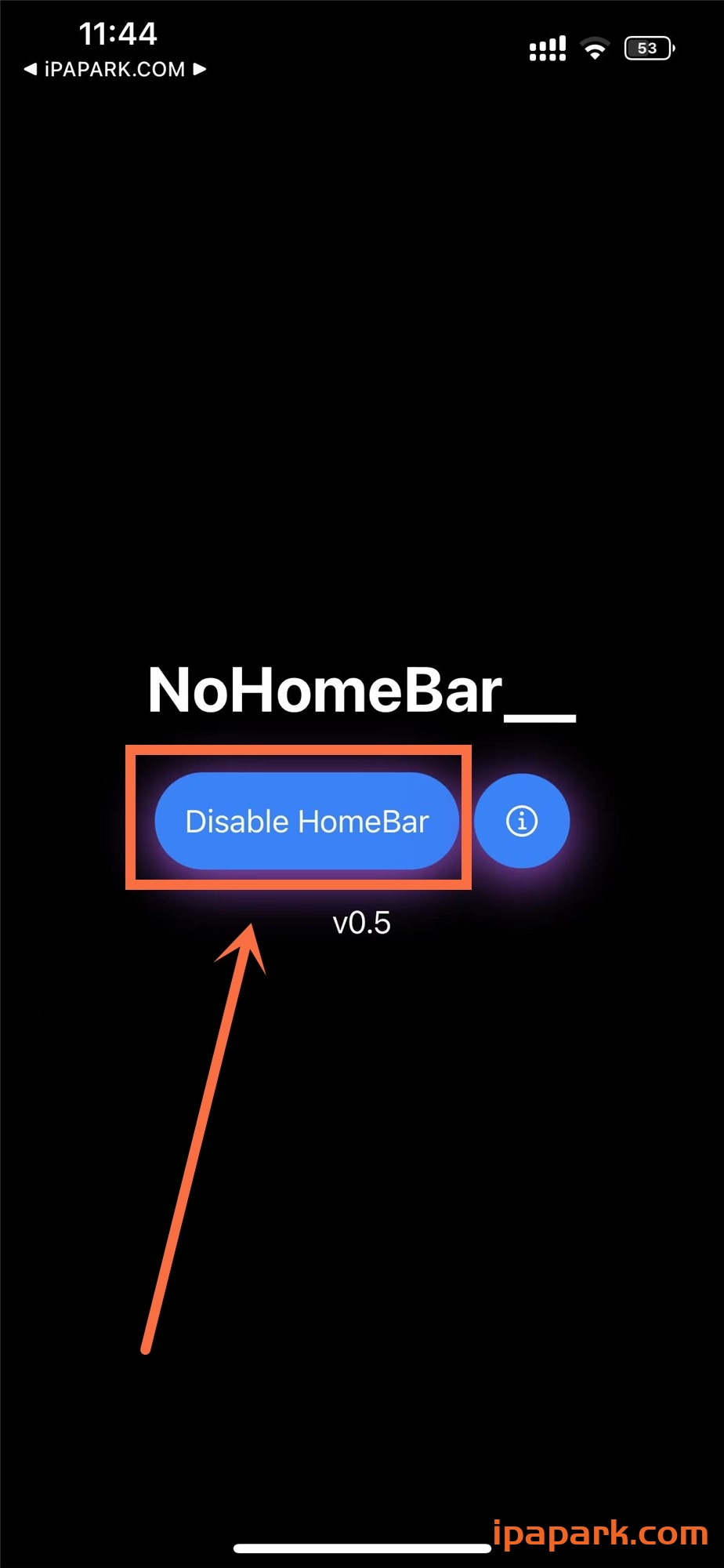 图片[1]-NoHomeBar 0.5 隐藏底部小白条-iPA资源站