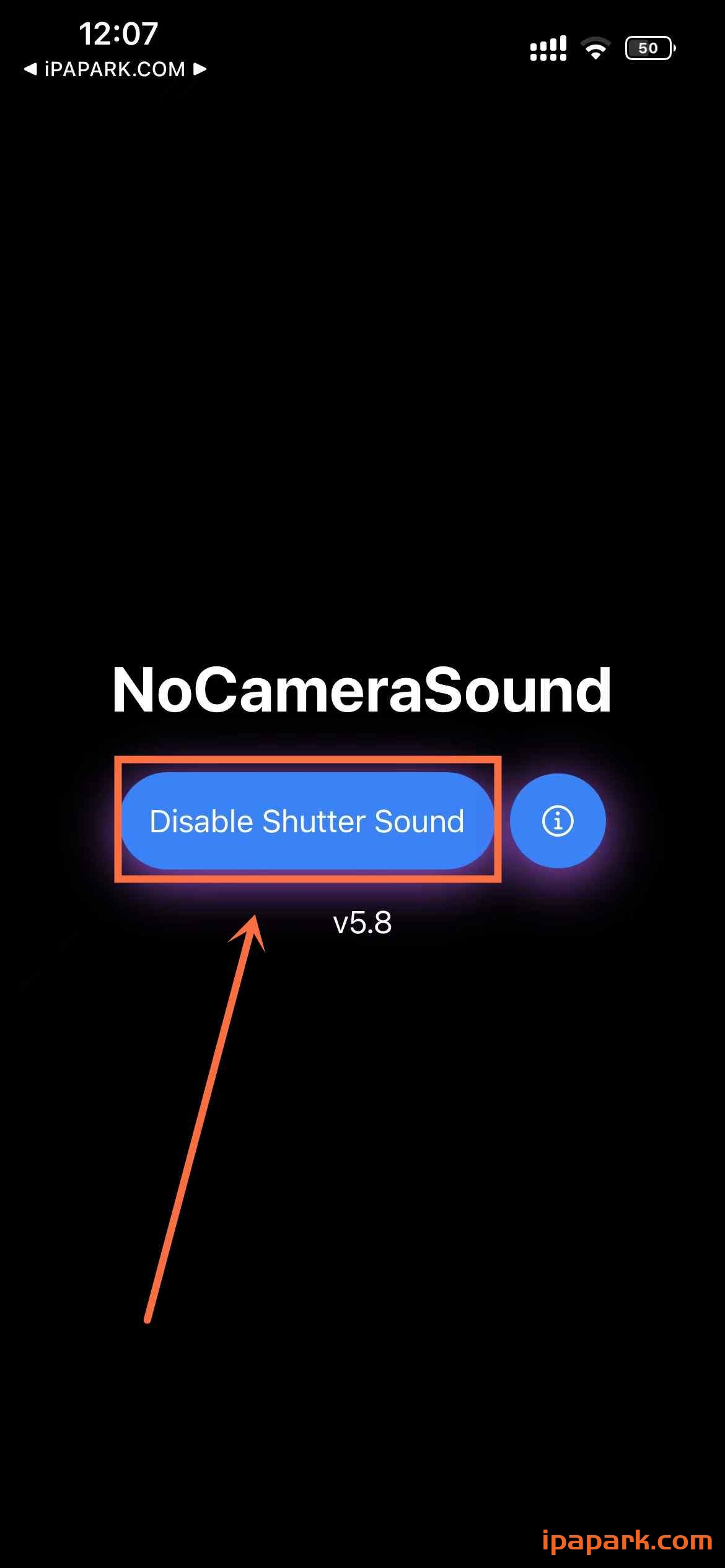 图片[1]-NoCameraSound 5.8 隐藏拍照声音-iPA资源站