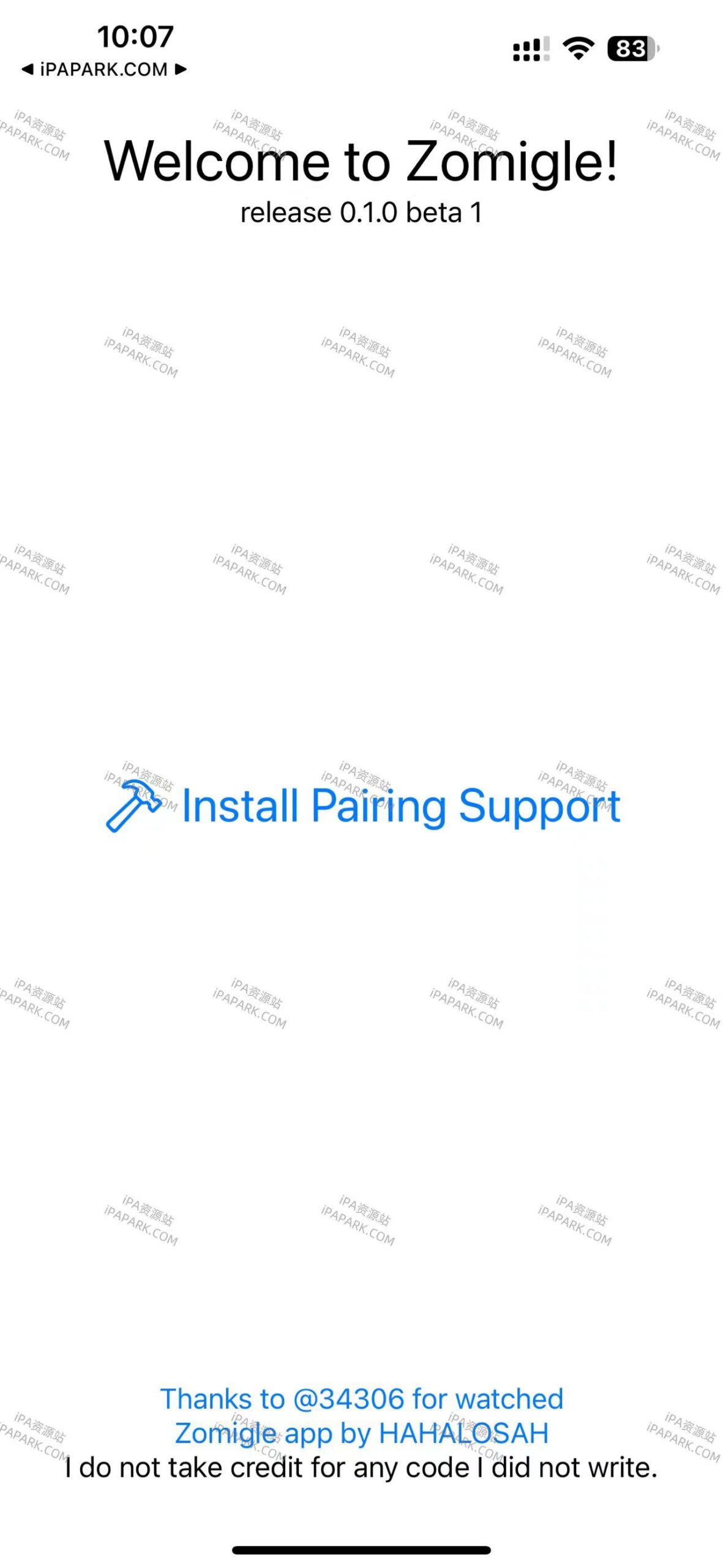 图片[1]-Zomigle 0.1.0 手表配对工具-iPA资源站